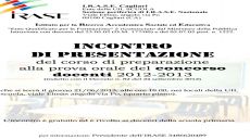 I.R.A.S.E. : Incontro di presentazione del corso di preparazione alla prova orale di concorso docenti 2012-2013